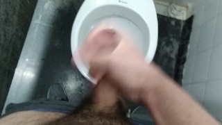 MASTURBATING IN THE UNIVERSITY PUBLIC BATHROOM