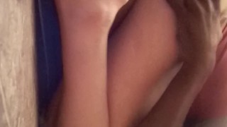 BathRoom Bang with shivering and shaking orgasm freaky mixed girl