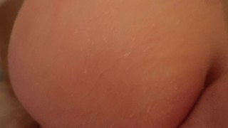 SHE BENDS OVER FOR A QUICK CREAMPIE IN THE SHOWER, AMATEUR COUPLE, SEXY ASS