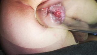 anal pumped with gape and rosebud horsengine