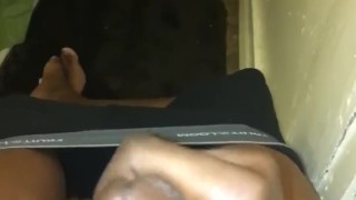 Stroking my black cock