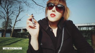 NON-SMOKING FRIEND TO HAVE A CIGARETTE (POV)