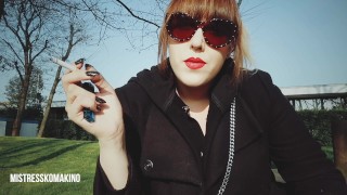 NON-SMOKING FRIEND TO HAVE A CIGARETTE (POV)