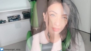 Flagra namorada gamer brincando webcam caught on tape girlfriend webcam