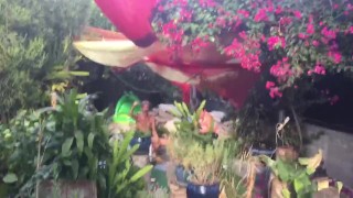 Naked Handstand Skateboarding