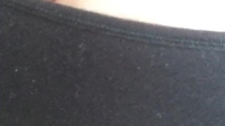 Playing with my big tits