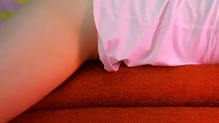 ftm trans twink humping pillow + orgasm