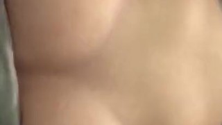 Pierced nipples slut plays with herself