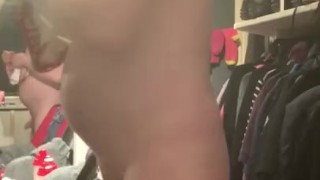 Trying on underwear I’ve outgrown in JUST 2 weeks after gaining 24lbs