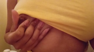 Quick play with my titties