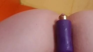 A little afternoon dildo ride doggy style with my butt plug in