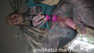 XXL SQUIRT skinny tattoo dread girl teen anal ass to mouth pussy orgasm