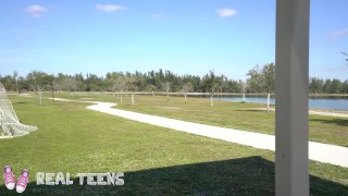 Real Teens- Liv Wild bounces her tight pussy on his big dick