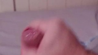 Solo masturbation cumshot