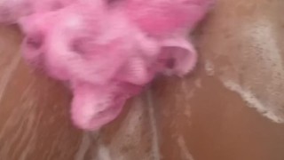 Soapy Shower Tease Before Work