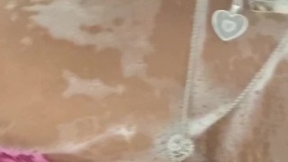 Soapy Shower Tease Before Work