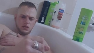 Touching my hard cock