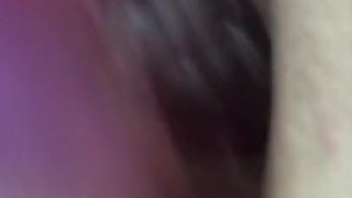 Up close view with dildo