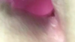 Up close view with dildo