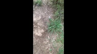 Nude Hiking Couple Pissing 1