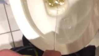 Large teen cock pissing