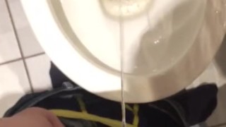 Large teen cock pissing