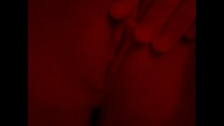 Splash! Rubbing, finger fucking my tight little pussy