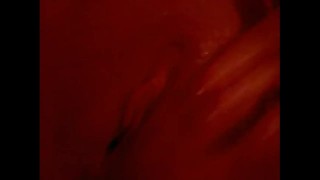 Splash! Rubbing, finger fucking my tight little pussy