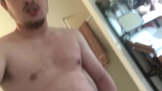 Horny Guy Self Facials on the Bathroom Floor