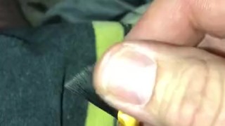 Sounding little dick with paint brush