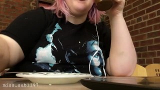 eat cake with me in my school's cafeteria