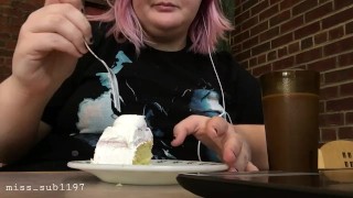 eat cake with me in my school's cafeteria