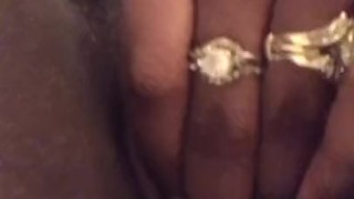Touching my pussy in public (hear how wet I am)