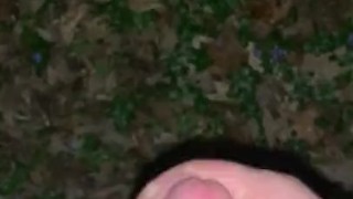 Jerking off outside