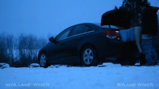 Roadside Sex in the Snow