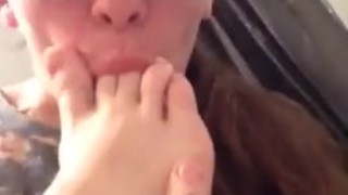 Toe sucking