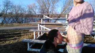 Public peeing and blowjob with boyfriend