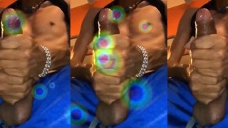 Stroking In My Blue Shorts