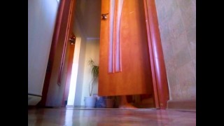 Peeping at naked stepmother how she washes the floor - MyNakedStepmother