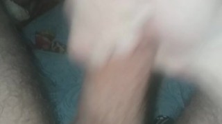 The guy jerks off while nobody is home