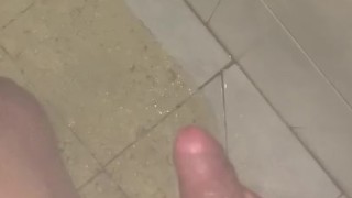 Cumming in the shower