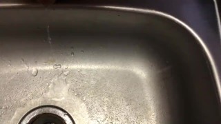 Lance tiny dick pissing in kitchen sink