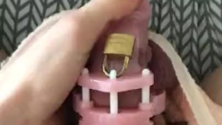 Sissy Baby Desperate to Cum in Chastity