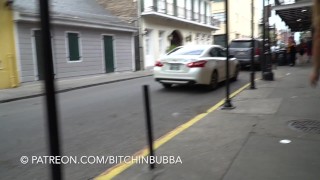 Teen flashing big ass on the busy street