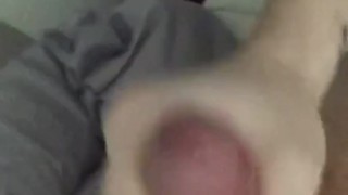 Hairy ginger guy wanks