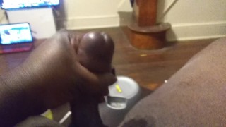In the crib jerking off.