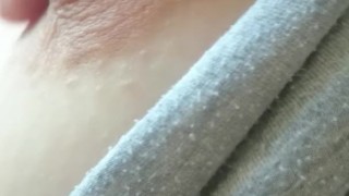 bad girl enjoys the body, gently plays with the nipple