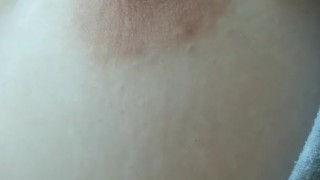 bad girl enjoys the body, gently plays with the nipple