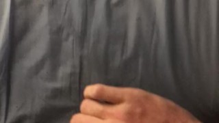 Solo male masturbating in tights