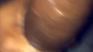 Oiled black dick loud moans/grunts while cumming